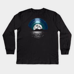 Blue Vinyl LP Night Sky Kids Long Sleeve T-Shirt